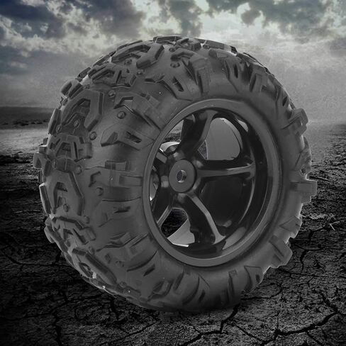 قطعتان من إطارات وعجلات RC 1:18، عجلات سيارات شاحنات RC لـ 9300، 9301، 9304، 300E، 301E، 302E، سيارات RC بدون فرشاة، مثالية لتعزيز السباق ومغامرات الطرق الوعرة in Saudi Arabia