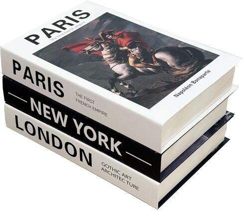 3 Pcs Coffee Table Decorative Books for Home Decor, Fake Books for Decoration, Aesthetic Bookshelf Decor for Living Room Office Bedroom in Saudi Arabia