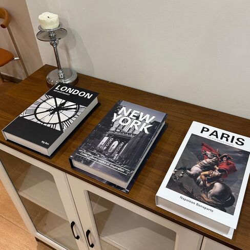 3 Pcs Coffee Table Decorative Books for Home Decor, Fake Books for Decoration, Aesthetic Bookshelf Decor for Living Room Office Bedroom in Saudi Arabia