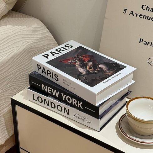 3 Pcs Coffee Table Decorative Books for Home Decor, Fake Books for Decoration, Aesthetic Bookshelf Decor for Living Room Office Bedroom in Saudi Arabia