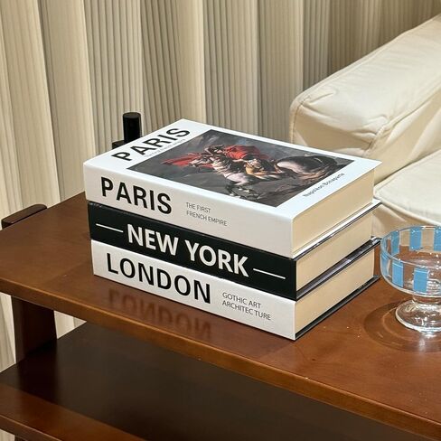 3 Pcs Coffee Table Decorative Books for Home Decor, Fake Books for Decoration, Aesthetic Bookshelf Decor for Living Room Office Bedroom in Saudi Arabia