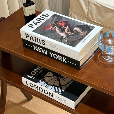 3 Pcs Coffee Table Decorative Books for Home Decor, Fake Books for Decoration, Aesthetic Bookshelf Decor for Living Room Office Bedroom in Saudi Arabia