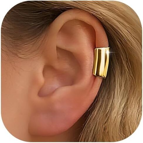SPORCLO القوطية الأذن الأصفاد الحلزون الغضروف كليب على القوطي الأذن الكفة الفولاذ المقاوم للصدأ أقراط مضادة للحساسية للنساء الرجال غير ثقب الذهب والفضة القرط وهمية خفيفة الوزن مجوهرات الشرير هدية in Kuwait