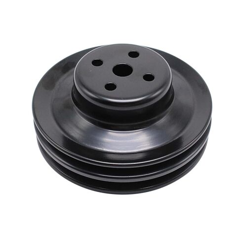 Black Steel 2 Groove Water Pump Pulley Compatible with Small Block Ford SBF 260 289 302 351W 1965-1969 V8 Engines in Kuwait