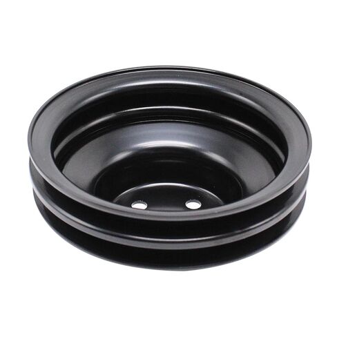 Black Steel 2 Groove Water Pump Pulley Compatible with Small Block Ford SBF 260 289 302 351W 1965-1969 V8 Engines in Kuwait