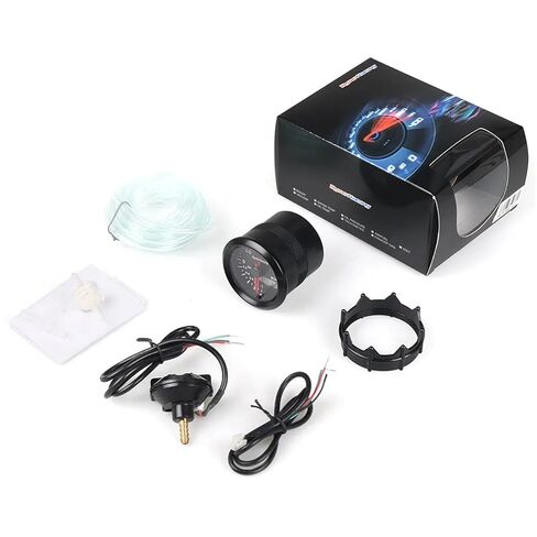 2 ''52 مللي متر العرض المزدوج 2BAR دفعة مقياس 7 ألوان Led متر مع محرك متدرج سيارة متر BX101496 in Kuwait