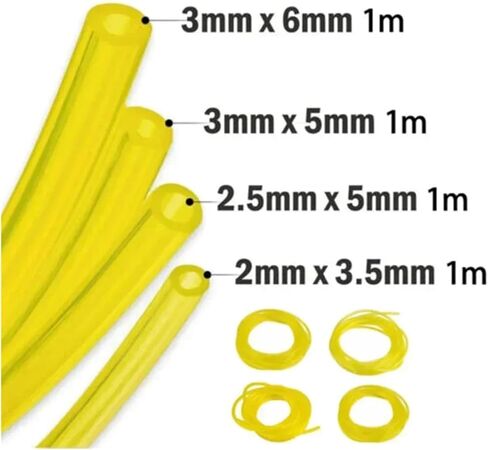 4Pcs Petrol Fuel Pipe Line Hose For Strimmers Trimmer Chainsaws Brushcutter Gas in Saudi Arabia