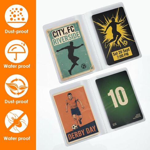 5 Packs Wallet Insert Plastic, Clear Debit Card Skin, Photo Card Holder Wallet Inserts Clear Plastic Vinyl Picture and Cards Holder for Bifold or Trifold(12 Pages) in Saudi Arabia