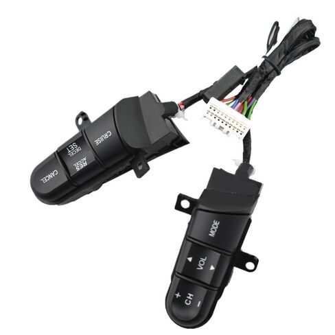 Cruise Control Switch Butto Green Backlight 36770-SNA-A12 Steering Wheel Pad Cruise Audio Remote Switch/Fit for Honda Civic Jazz 2006-2011 for FIT 2008-2014(Switch Wire) in Saudi Arabia