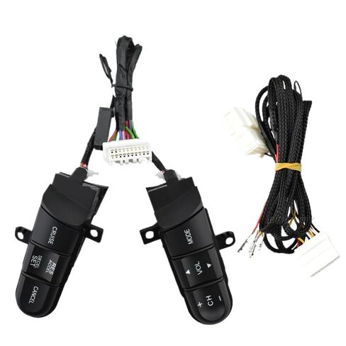 Cruise Control Switch Butto Green Backlight 36770-SNA-A12 Steering Wheel Pad Cruise Audio Remote Switch/Fit for Honda Civic Jazz 2006-2011 for FIT 2008-2014(Switch Wire) in Saudi Arabia