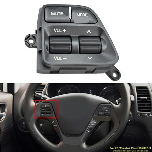 Cruise Control Switch Butto/Fit for KIA CERATO K3 /K3S Ceed JD Rio 3 Multifunctional Steering Wheel Modification Button(L-Mode Botton) in Saudi Arabia
