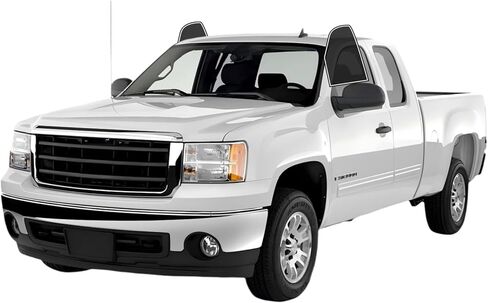 Precut Film Front Two Door Windows Tint Film Cars Sun Blocking Protection Privacy Anti Shatter Glass Computer Cut Any Tint Shade for GMC Sierra 1500 Extended 2007-2013 in Kuwait