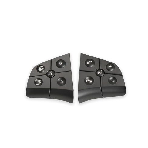 Cruise Control Switch Butto/Fit for Mercedes W164 W245 W251 Car Multi-Function Steering Wheel Switch Buttons Phone Control Key for Benz ML GL B R Class(Model B Black) in Saudi Arabia