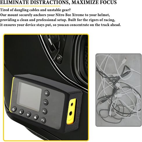 مناسب لحامل خوذة Nitro Bee Xtreme - حامل سباق عالي التحمل مع قفل مزدوج 3M، مشبك آمن لملحقات اتصالات Nitro Bee Xtreme in Kuwait