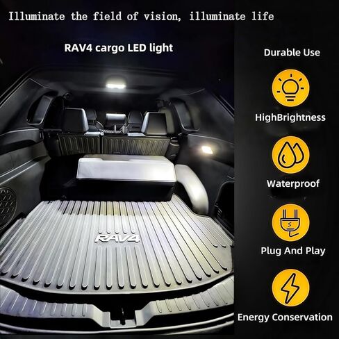 Super Bright White LED Trunk Cargo Area Light Compatible with Toyota RAV4 2022 2023 2024 2025 w/Switch,RAV4 Hybrid XLE Prime XSE SE LE Crown GR Corolla Accessories Luggage Compartment Lamp in Kuwait