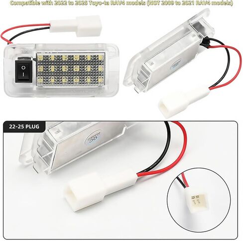 Super Bright White LED Trunk Cargo Area Light Compatible with Toyota RAV4 2022 2023 2024 2025 w/Switch,RAV4 Hybrid XLE Prime XSE SE LE Crown GR Corolla Accessories Luggage Compartment Lamp in Kuwait