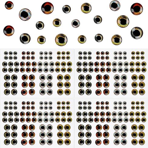 3D/4D Fishing Lure Eyes Realistic Holographic Fishing Eyes Bait Making Kit in Kuwait