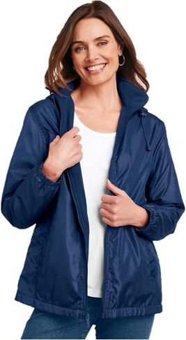 totes Womens Rain Jacket with Hood Rain Coat for Women Waterproof Womens Coats,Rich Indigo,XL in Saudi Arabia