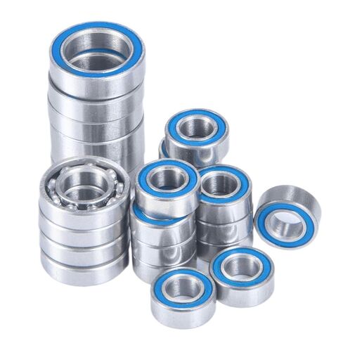 24Pcs Blue Rubber Sealed Wheel Hub Axle Bearing Compatible with 1 10 Scale RC Car Model Parts Fits Element RC Sendero in Kuwait