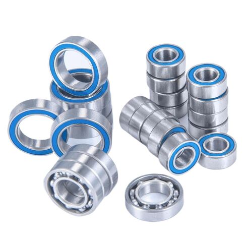 24Pcs Blue Rubber Sealed Wheel Hub Axle Bearing Compatible with 1 10 Scale RC Car Model Parts Fits Element RC Sendero in Kuwait