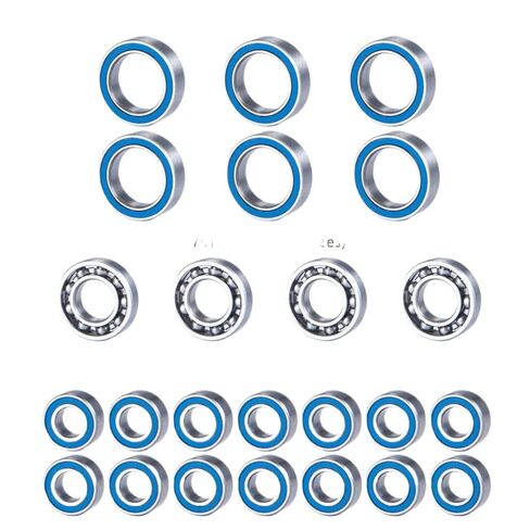 24Pcs Blue Rubber Sealed Wheel Hub Axle Bearing Compatible with 1 10 Scale RC Car Model Parts Fits Element RC Sendero in Kuwait