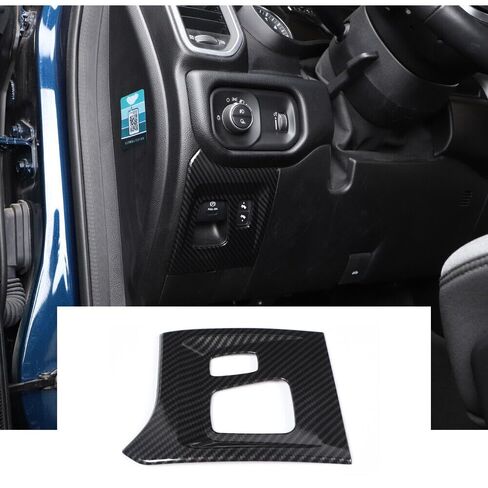 Electronic Handbrake Switch Panel Trim Cover + Carbon Fiber for Ram 1500 2018-2020 Left Front EHSPTCFDR2CF in Saudi Arabia