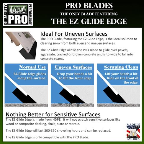 مجارف الثلج MANPLOW PRO (مقبض فرس النبي، 32 بوصة) in Kuwait