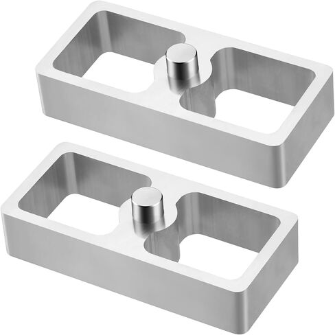 2 inch Universal Leaf Spring Lowering Block, 2 Pack Aluminum Lower Blocks for Ride Height Adjustment, 5" Length x 2-1/3" Width in Saudi Arabia