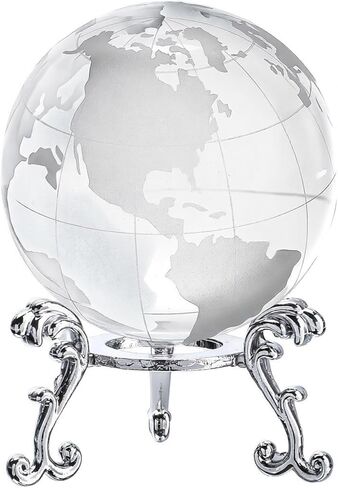 60mm Ice Cracked Crystal Ball Paperweight with Stand Decorative Healing Glass Ball – Christmas Decor Feng Shui Home Ornaments Divination, Photography, Gothic-Style Gifts in Saudi Arabia