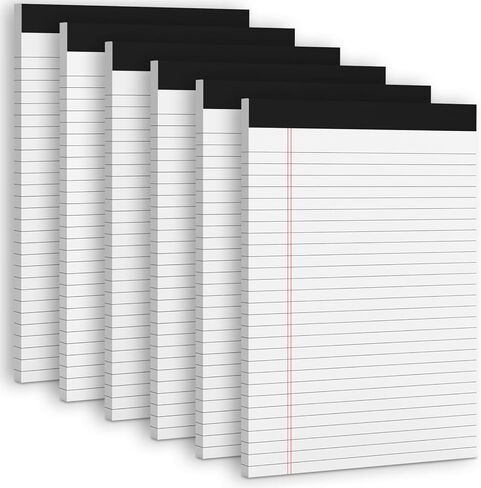 Pink Legal Pads 8.5 x 11 Wide Ruled Notepads, 3 Pack Note Pads 8.5 x 11 Lined Paper Pink Writing Pads 30 Sheets per Notepad Double-Side Printed Colored Legal Pads for Home, Office, School in Kuwait