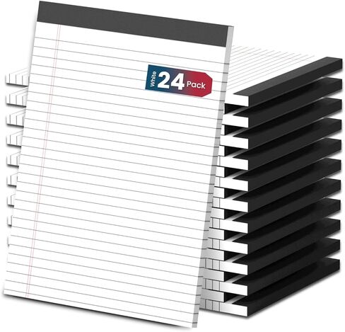 Pink Legal Pads 8.5 x 11 Wide Ruled Notepads, 3 Pack Note Pads 8.5 x 11 Lined Paper Pink Writing Pads 30 Sheets per Notepad Double-Side Printed Colored Legal Pads for Home, Office, School in Kuwait