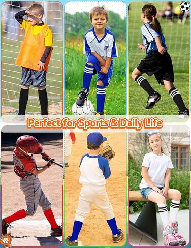 Olreco Kids Soccer Socks Toddler Baseball Socks 3D Heel Youth Softball Sock for Girls Boys Football Accessories Cotton in Saudi Arabia