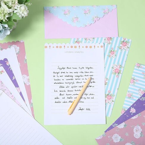 Mr. Pen- Stationery Writing Paper Set with Envelopes, 7.5" x 10.2", 32 Letter Sheets & 16 Envelopes, Smooth Printable Letter Paper for Handwritten Notes, Personal Letters, Invitations, Office & Home in Saudi Arabia