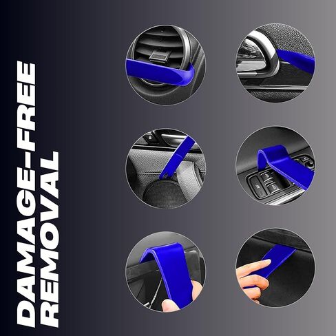 Trim Removal Tool Set Panel Fastener Clips Removal 19Pcs | Auto Removal Set for Car Panel Dashboard Radio Puller Tool | Pliers/Fastener Pry Tool with Storage Bag | Install Removal Car Tool (Blue) in Saudi Arabia