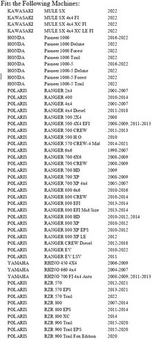 Tusk UTV مقص جاك جبل متوافق مع Polaris RZR XP/XP4 1000 2014-2021/RZR 900 Trail 2021-2025/RZR XP/XP4 Turbo 2016-2021 in Kuwait