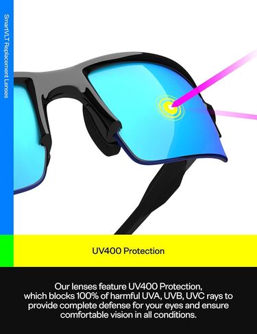 SmartVLT Set of 6 Men's Replacement Lenses for Oakley Exchange Sun OO9483 Sunglasses Combo Pack S02 in Saudi Arabia