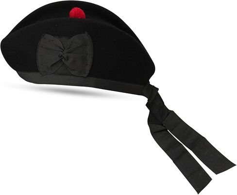 Glengarry HAT Wool Cap with Soft Cotton Lining Comfortable FIT Kilt Accessories – Military Cap in Saudi Arabia