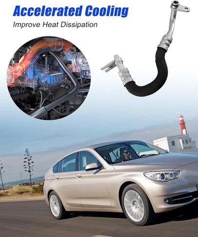 17227560980 Oil Cooler Hose Fit for BMW 535i xDrive 535xi 2008 2009 2010 in Saudi Arabia