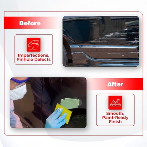 معجون تشطيب كريستال جليز – 440 مل – تسوية ذاتية، سهل الصنفرة، خالي من الثقوب – معجون نهائي منزوع الدسم للصلب والألومنيوم والمجلفن والزنك والألياف الزجاجية – لمسة نهائية ناعمة in Kuwait