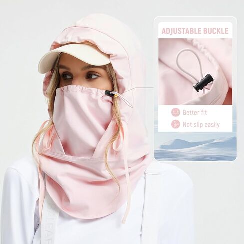 baleaf Balaclava Ski Mask Winter Water Resistant Face Mask for Women Men Cold Weather Gear Skiing Snowboarding Neck Gaiter Pink in Saudi Arabia