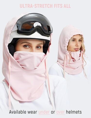 baleaf Balaclava Ski Mask Winter Water Resistant Face Mask for Women Men Cold Weather Gear Skiing Snowboarding Neck Gaiter Pink in Saudi Arabia