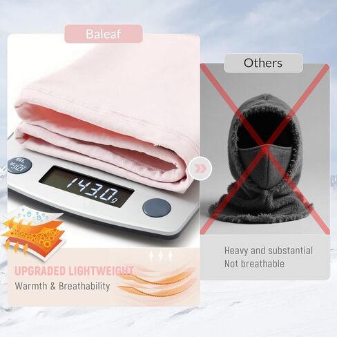 baleaf Balaclava Ski Mask Winter Water Resistant Face Mask for Women Men Cold Weather Gear Skiing Snowboarding Neck Gaiter Pink in Saudi Arabia