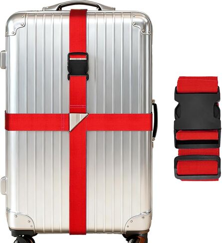 Luggage Connector Adjustable Travel Belts with Ladderlock Buckle Multi Use Durable Suitcases Strap Easy Identify Strap Connects Two Bags Travel Essentials for Backpacks Green in Saudi Arabia