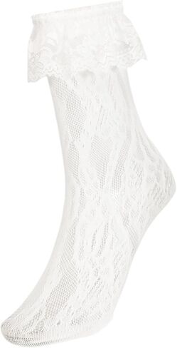Avidlove Women's Ruffle Cuff Lace Anklet Socks Sexy Lolita Lacy Casual Socks for Dates Parties in Kuwait