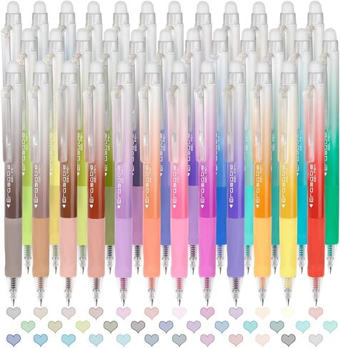 Solati 12 Colors Erasable Gel Pens, Fine Point 0.7mm Colored Erasable Pens, Make Mistakes Disappear, Assorted Color Inks for Writing, Journaling, Taking Notes, School Office Home (12colors) in Saudi Arabia