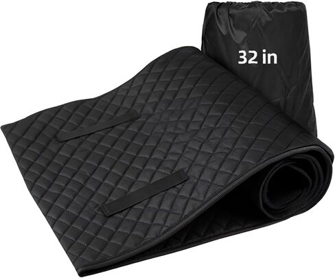 سجادة AggAuto المحمولة المتدحرجة - 60 × 32 بوصة حصيرة ميكانيكية واسعة للغاية، مادة بولي يوريثان مقاومة للماء، تصميم قابل للطي لإصلاح السيارة تحت المرآب/موقف السيارات/الخارج، مع حقيبة تخزين in Kuwait