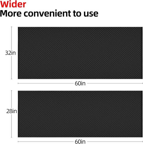 سجادة AggAuto المحمولة المتدحرجة - 60 × 32 بوصة حصيرة ميكانيكية واسعة للغاية، مادة بولي يوريثان مقاومة للماء، تصميم قابل للطي لإصلاح السيارة تحت المرآب/موقف السيارات/الخارج، مع حقيبة تخزين in Kuwait