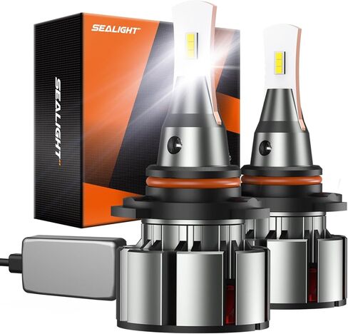مصباح ضباب SEALIGHT 9006 HB4، 9006 فائق السطوع، 6500K أبيض بارد، غير قطبي، مصابيح ضباب، حزمة من 2 in Saudi Arabia