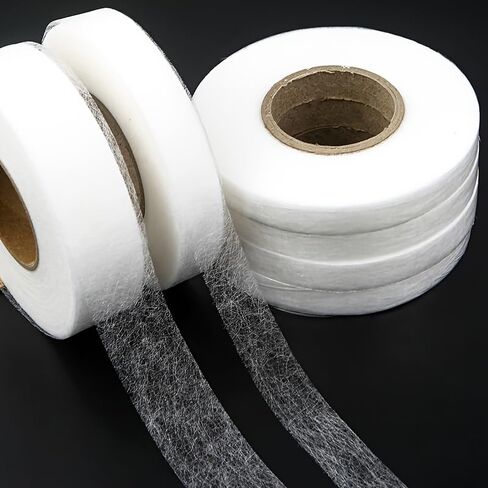 1PC Double-Sided Hot Melt Adhesive Tape Non-Woven Heat-Activated Iron-On for Sewing Edges, Interfacing and DIY Crafts, 1.18inch/3cm in Saudi Arabia