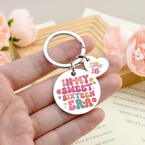 Sweet 16 Gifts for Girls in My Sweet Sixteen Era Keychain 16th Birthday Gifts for Girls Cute Sweet 16 Party Favors Unique Gift for 16 Year Old Girl Sister Daughter Granddaughter in Saudi Arabia